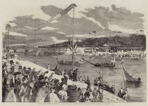The Paris Fetes, Oriental Joust on the Seine by Edmond Morin